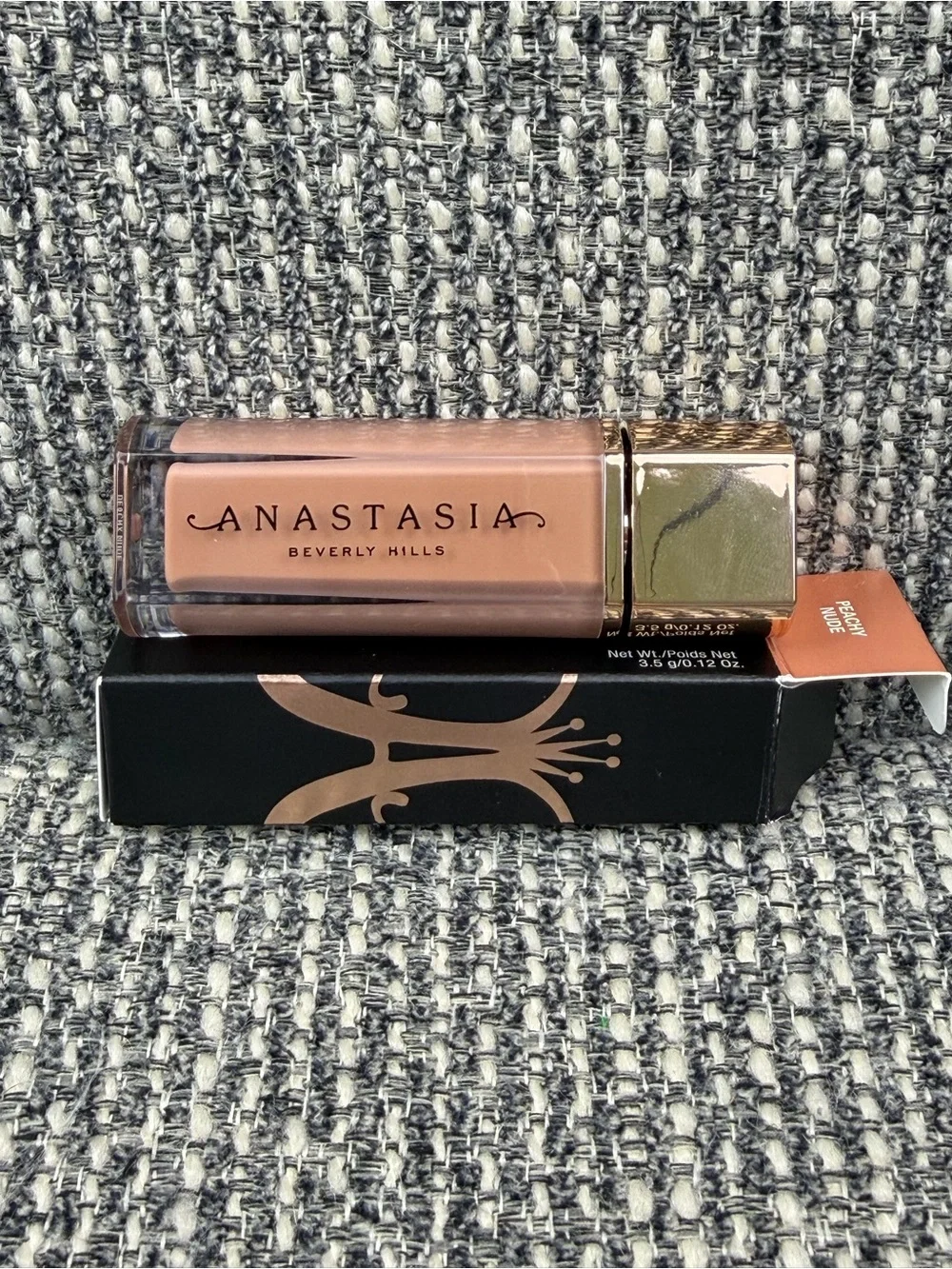 Anastasia Beverly Hills Lip Velvet Peachy Nude 0.12 oz Full Size NIB